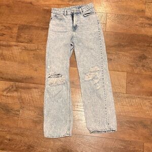 &denim H&M Loose Straight Jeans Size 4